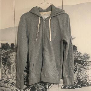 Reigning Champ Gray Knit Terry Full-Zip Hoodie - M